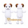 White Ram Mascot Costume