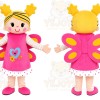 Pink Princess Girl Mascot Costume