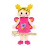 Pink Princess Girl Mascot Costume