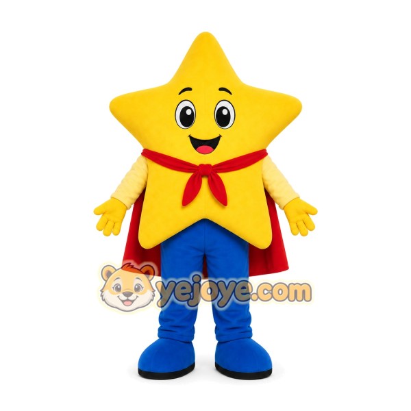 Yellow Star Boy Mascot Costume