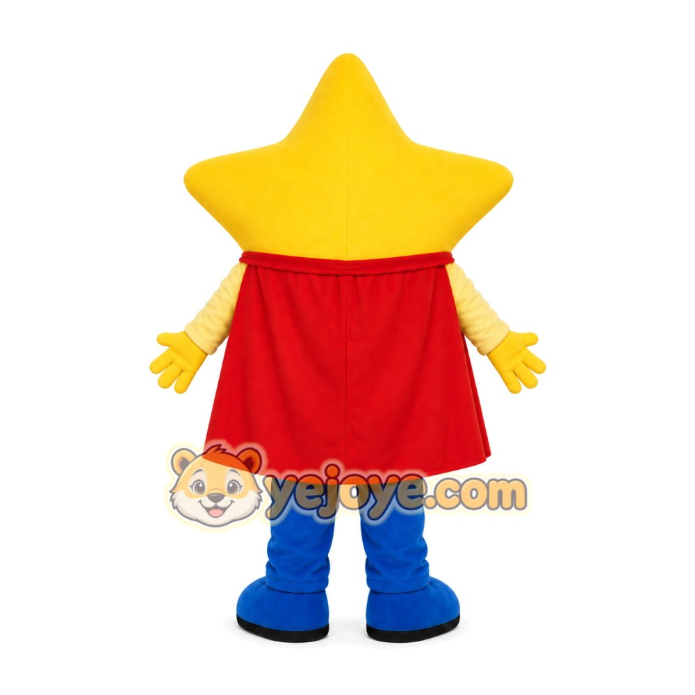 Yellow Star Boy Mascot Costume