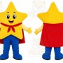 Yellow Star Boy Mascot Costume