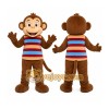 Striped Monkey Mascot Costume Striped Monkey Mascot Costume