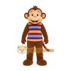 Striped Monkey Mascot Costume Striped Monkey Mascot Costume