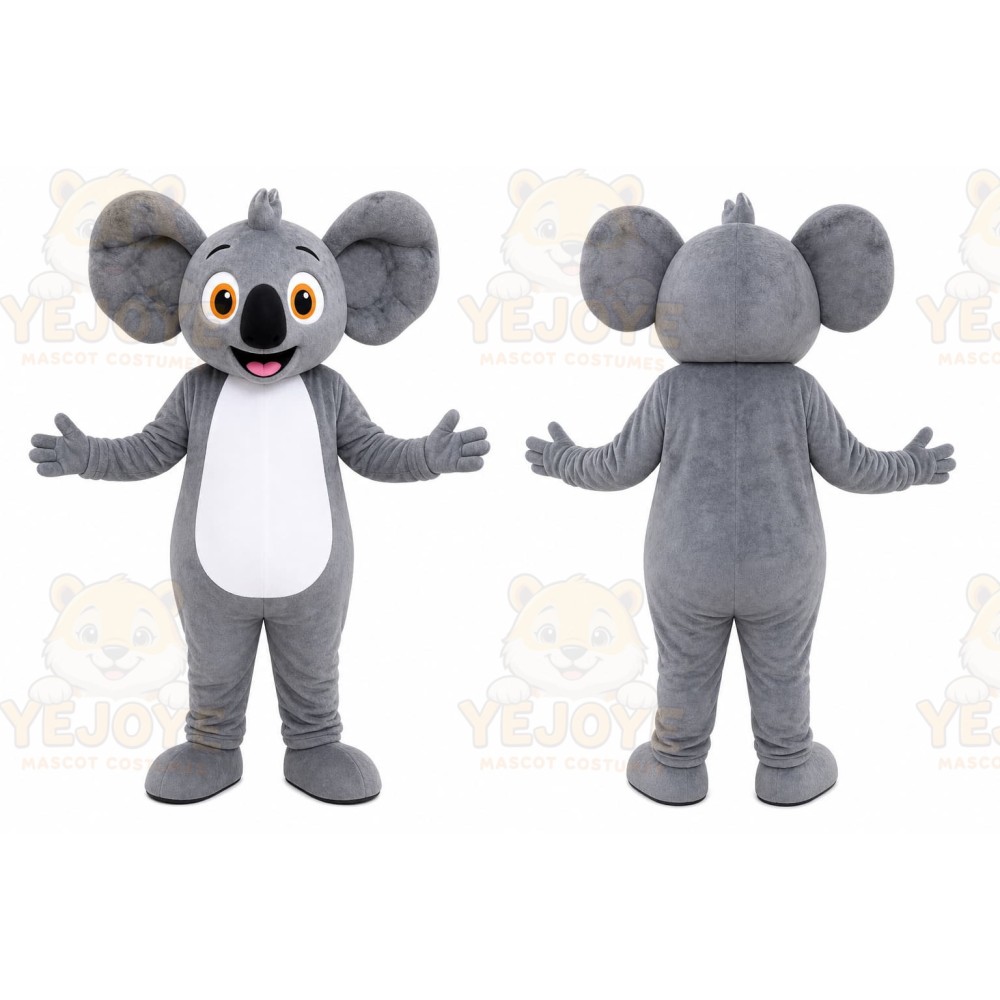 Gray Koala Mascot Costume