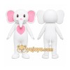 Pink Elephant Mascot Costume