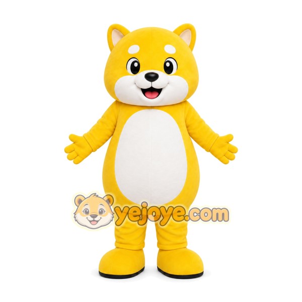 Yellow Bear Mascot Costume