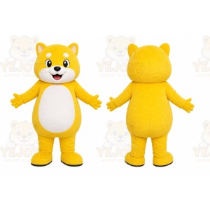 Yellow Bear Mascot Costume