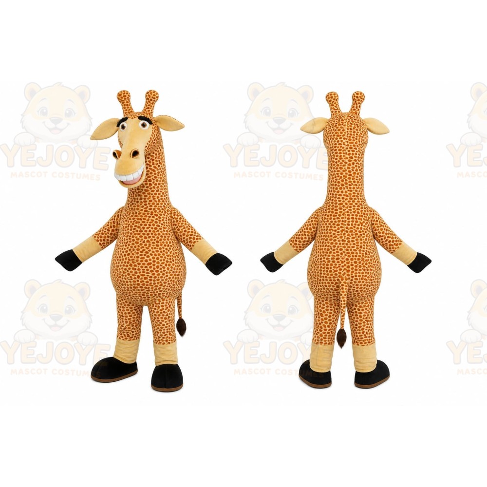 Tan Giraffe Mascot Costume