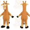 Tan Giraffe Mascot Costume