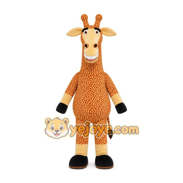 Tan Giraffe Mascot Costume