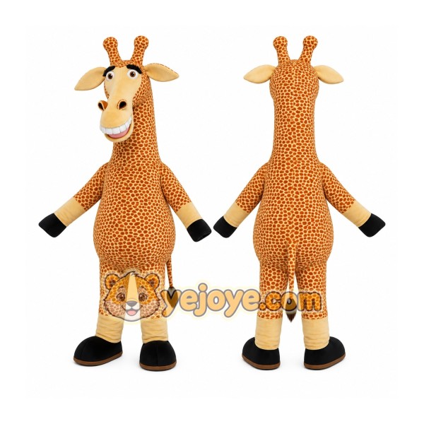 Tan Giraffe Mascot Costume