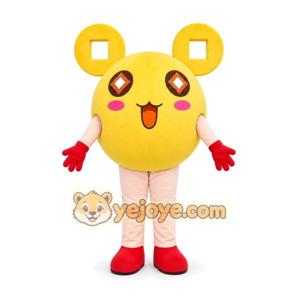 Yellow Mouse Mascot Costume