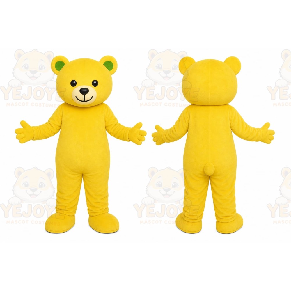 Yellow Bear Mascot Costume