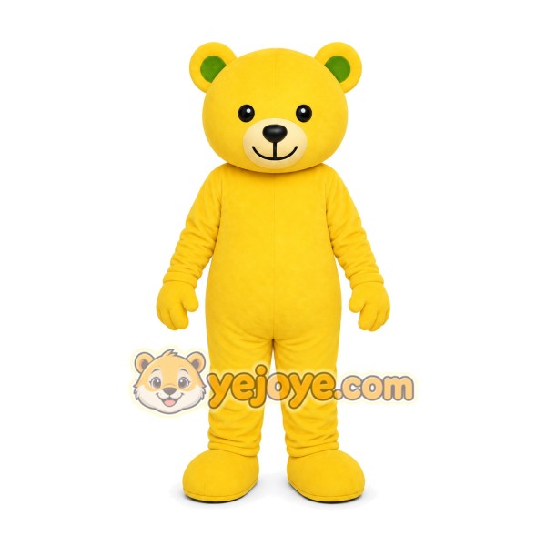 Yellow Bear Mascot Costume