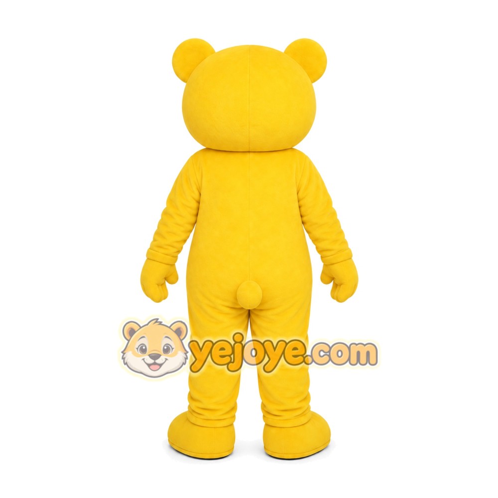 Yellow Bear Mascot Costume Yellow Bear Mascot Costume