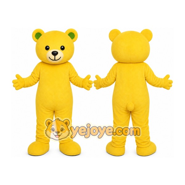 Yellow Bear Mascot Costume