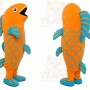 Orange Fish Mascot Costume
