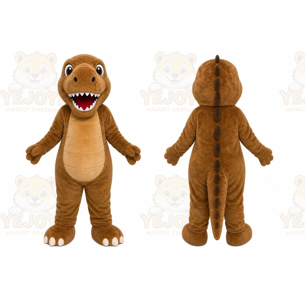 Brown Crocodile Mascot Costume
