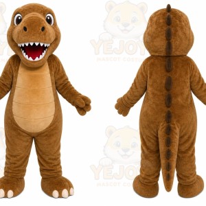 Brown Crocodile Mascot Costume