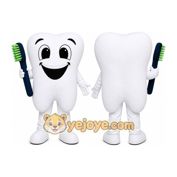 Toothbrush Tooth Mascot Costume