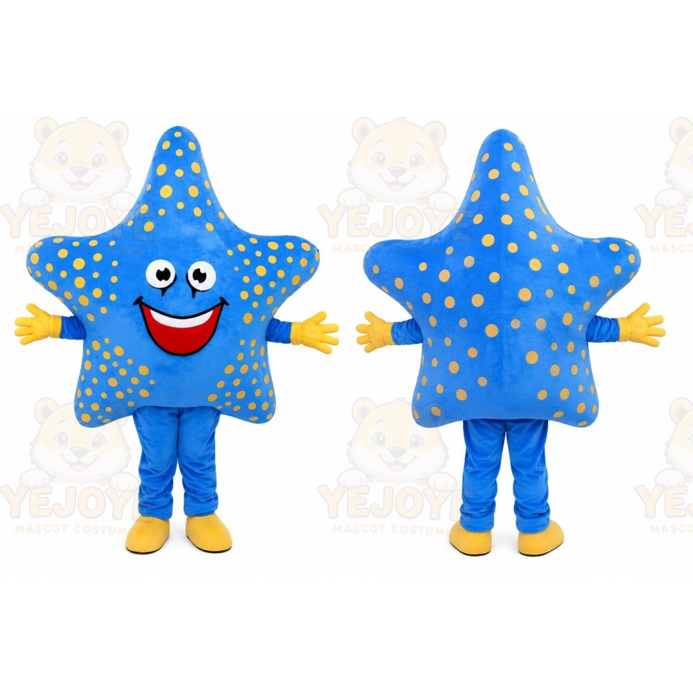 Blue Starfish Mascot Costume