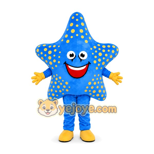 Blue Starfish Mascot Costume