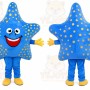 Blue Starfish Mascot Costume