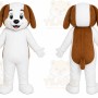 White Puppy Mascot Costume