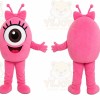 Pink Cyclops Mascot Costume