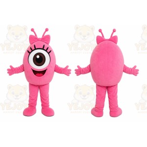 Pink Cyclops Mascot Costume