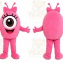 Pink Cyclops Mascot Costume