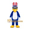 Blue Uncle Sam Bird Mascot Costume