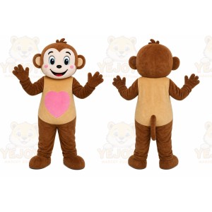 Brown Monkey Mascot Costume