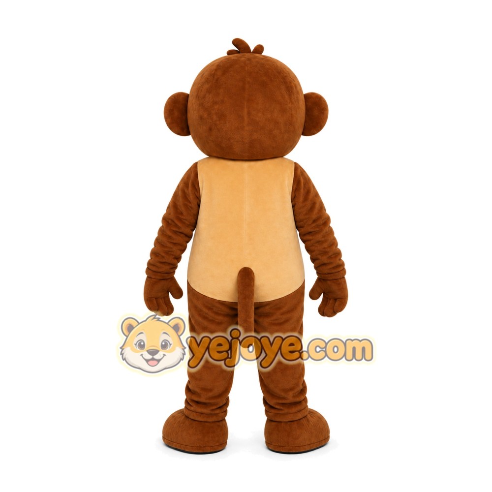 Brown Monkey Mascot Costume Brown Monkey Mascot Costume