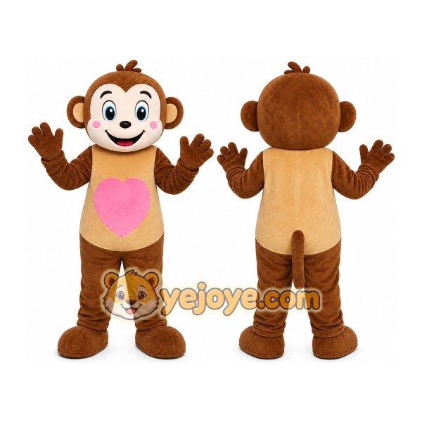 Brown Monkey Mascot Costume