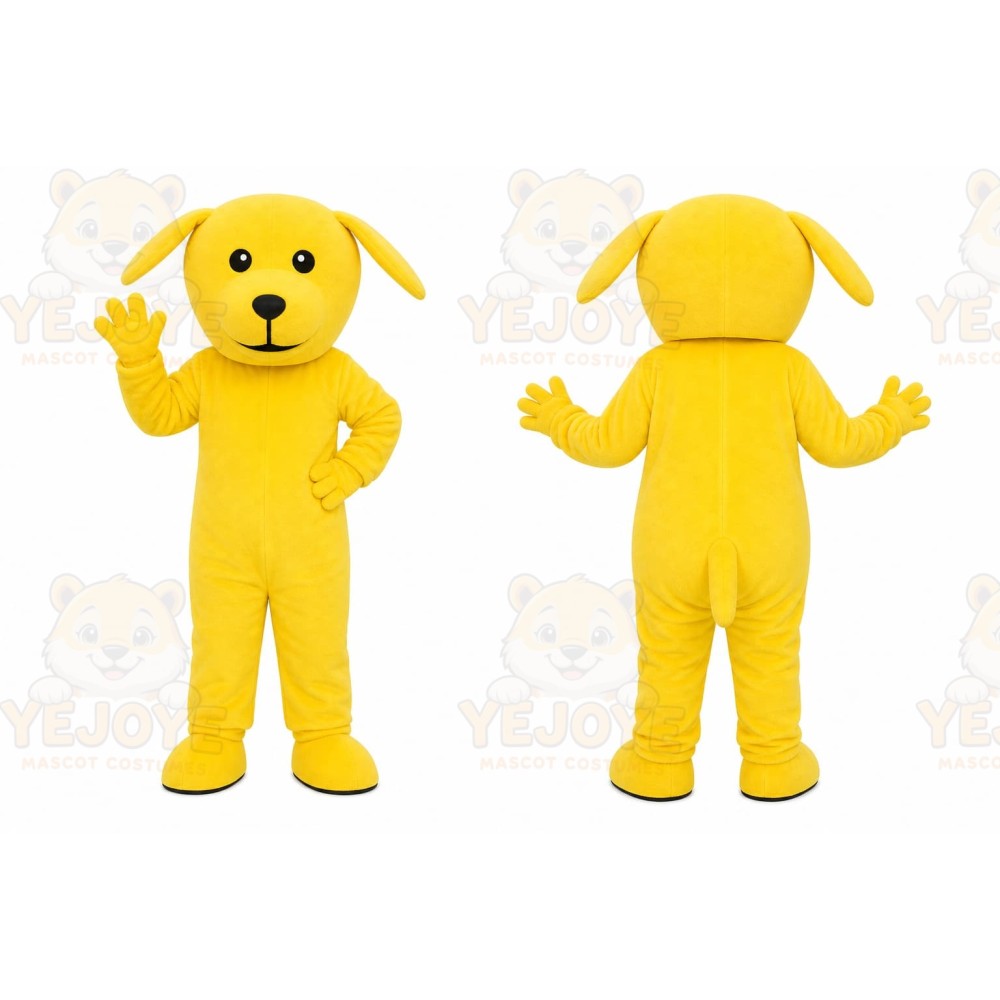 Yellow Puppy Mascot Costume