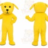 Yellow Puppy Mascot Costume