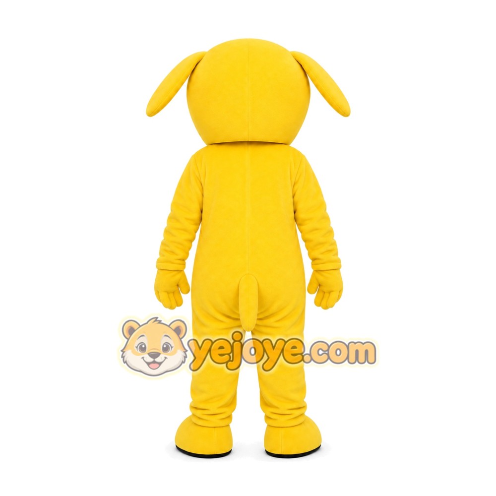 Yellow Puppy Mascot Costume Yellow Puppy Mascot Costume