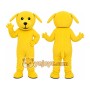 Yellow Puppy Mascot Costume