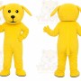 Yellow Puppy Mascot Costume