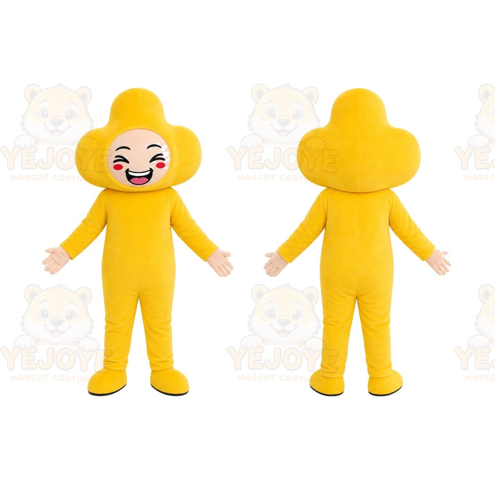 Yellow Bunny Mascot Costume