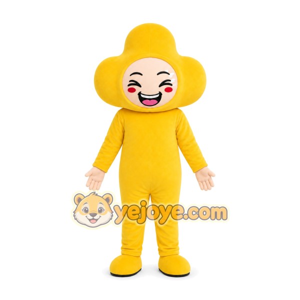 Yellow Bunny Mascot Costume