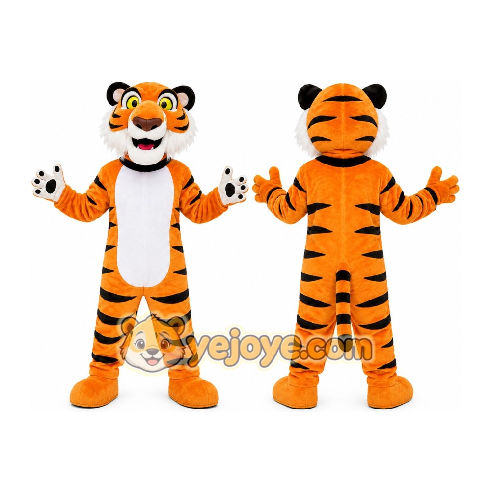 Orange Tiger Mascot Costume Orange Tiger Mascot Costume