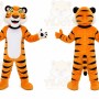 Orange Tiger Mascot Costume