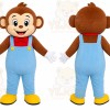 Monkey Overalls Mascot Costume