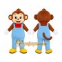 Monkey Overalls Mascot Costume