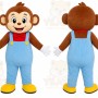 Monkey Overalls Mascot Costume