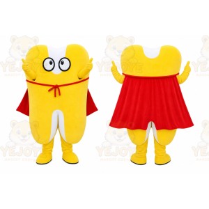 Yellow Character Cape Mascot Costume