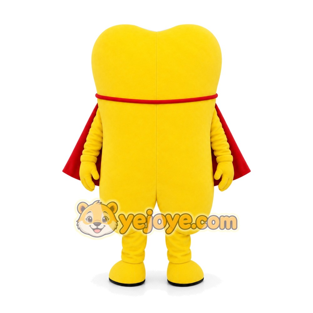 Yellow Character Cape Mascot Costume